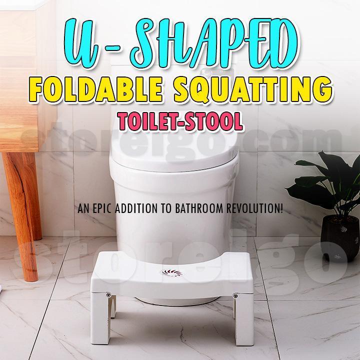 U-Shaped Foldable Squatting Toilet-Stool
