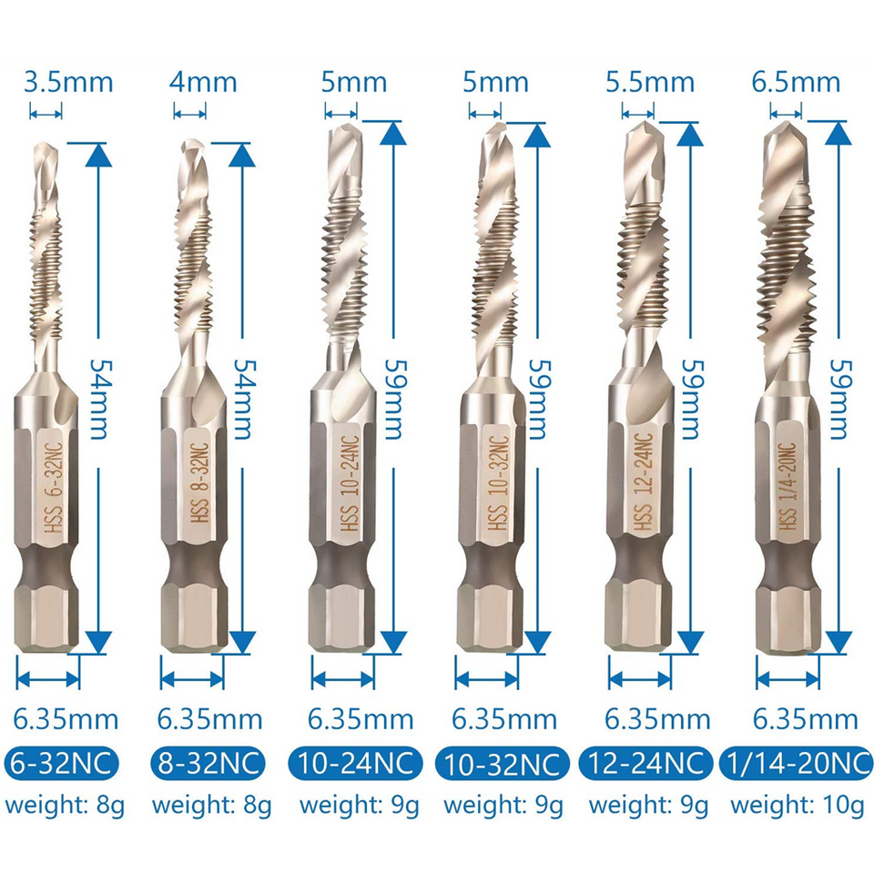 SimpleDrill™ Tap and Drill Bit Set