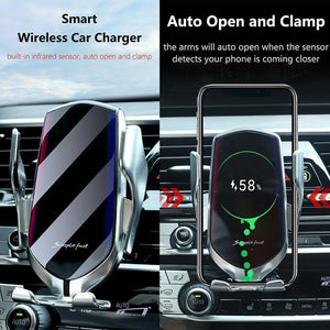 （BUY 1, GET 2 ）Wireless Automatic Sensor Car Phone Holder and Charger