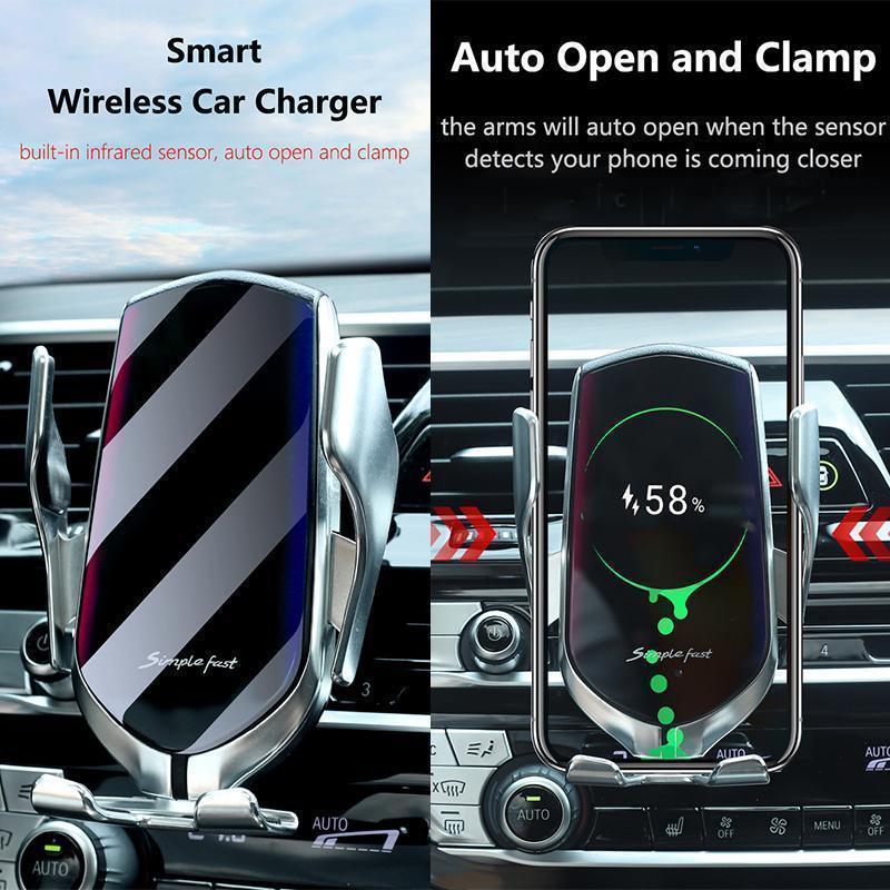 （BUY 1, GET 2 ）Wireless Automatic Sensor Car Phone Holder and Charger