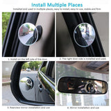 Full View Blind Spot Rearview Mirors (2pcs)