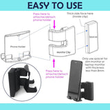 Notebook Screen Side Phone Holder