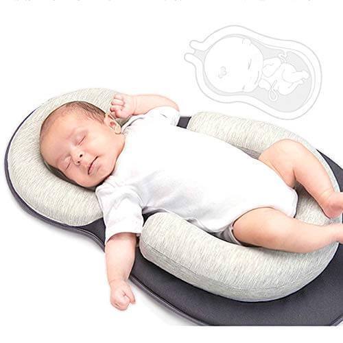 Head Support Portable Baby Bed Pillow for Newborn