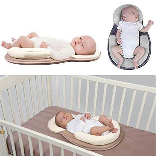 Head Support Portable Baby Bed Pillow for Newborn
