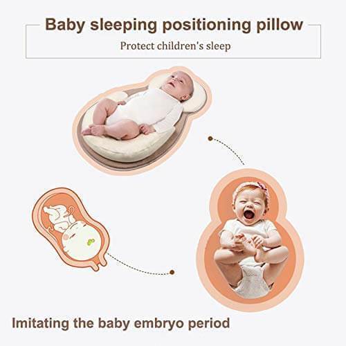 Head Support Portable Baby Bed Pillow for Newborn