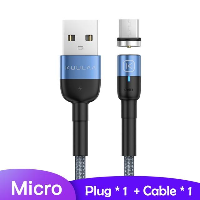 DarkNight™ Magnetic Glow LED Charging Cables - Type C, iPhone, Micro USB