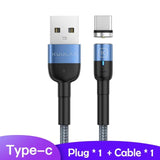 DarkNight™ Magnetic Glow LED Charging Cables - Type C, iPhone, Micro USB