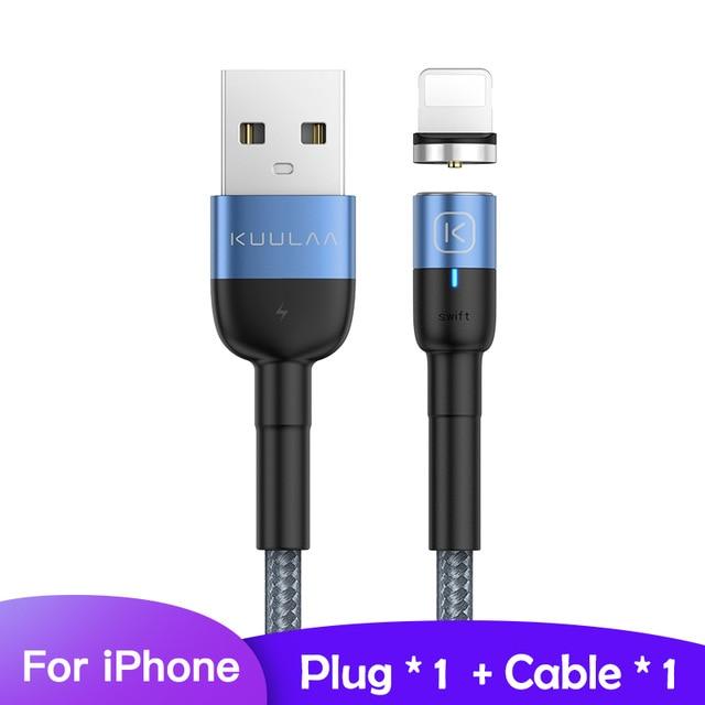 DarkNight™ Magnetic Glow LED Charging Cables - Type C, iPhone, Micro USB
