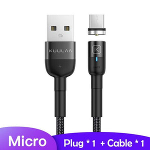 DarkNight™ Magnetic Glow LED Charging Cables - Type C, iPhone, Micro USB