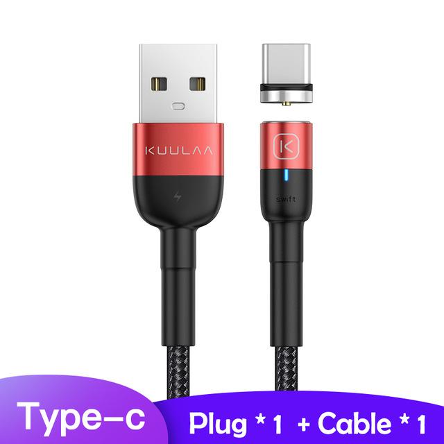 DarkNight™ Magnetic Glow LED Charging Cables - Type C, iPhone, Micro USB