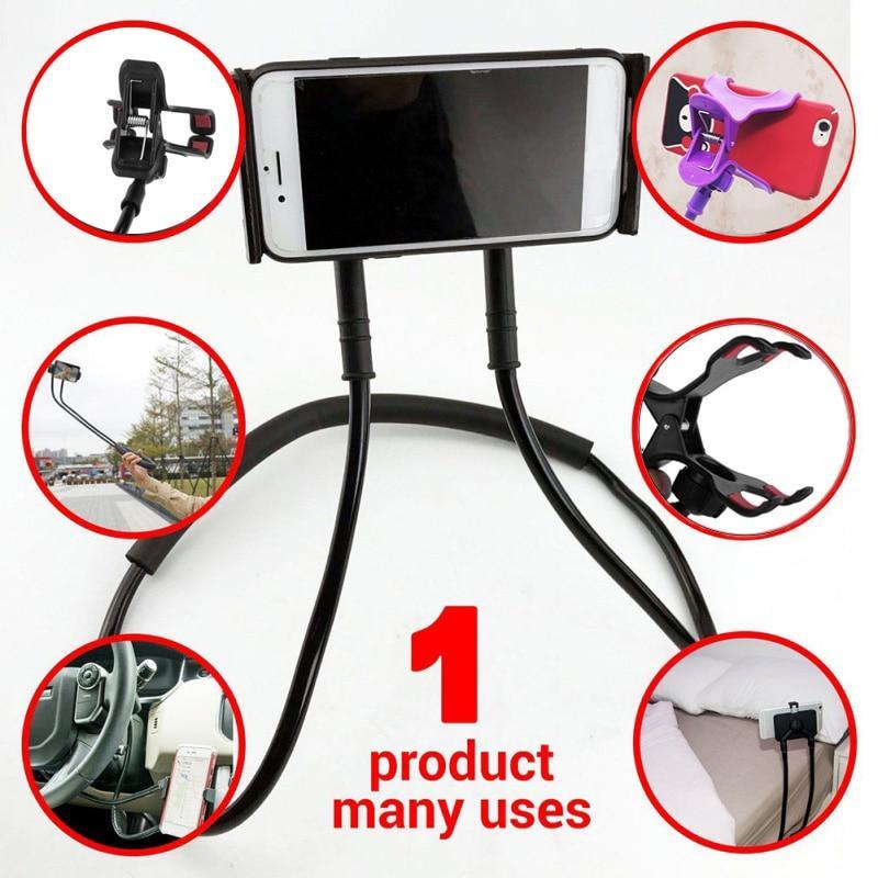 Flexible & Multi-Function iPhone Case with Neck Strap