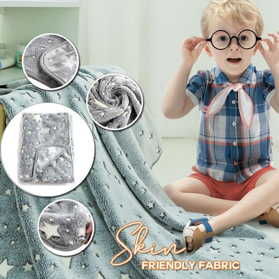 Magic Glow-in-the-dark Velvet Throw Blanket