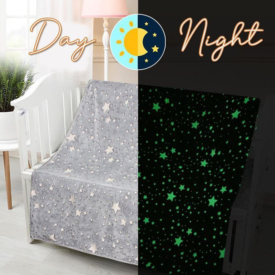Magic Glow-in-the-dark Velvet Throw Blanket