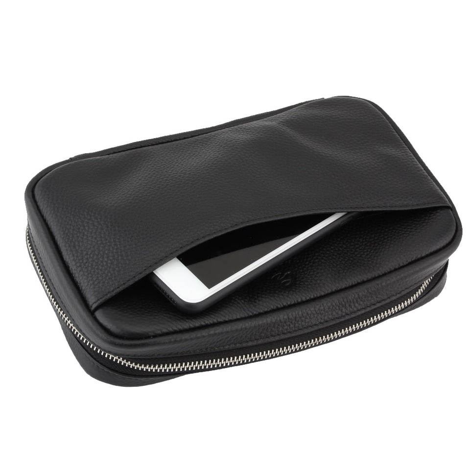 Genuine Leather Travel Cigar Case