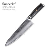 SUNNECKO Professional 8" Damascus Steel Chef Knife