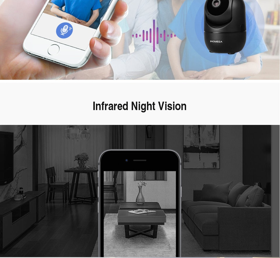 Wireless IP Camera Intelligent Auto Tracking Of Human Home Security