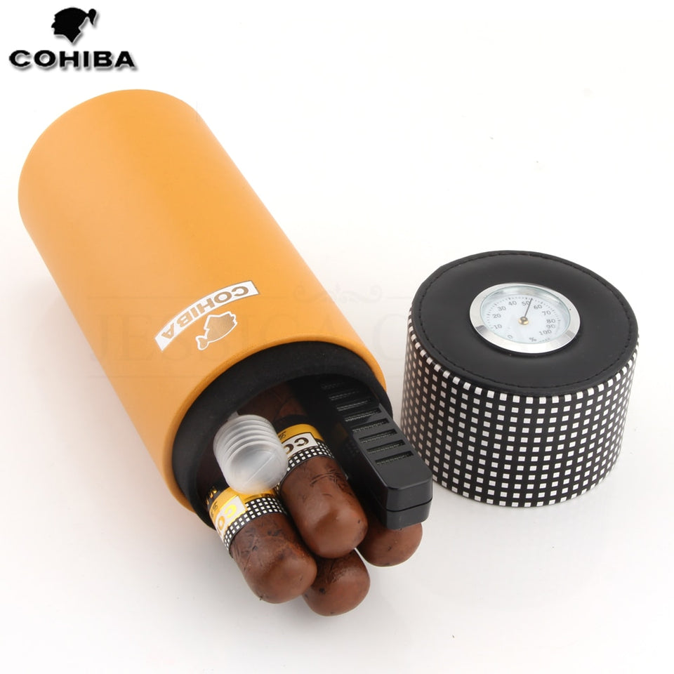 COHIBA Leather Travel Cigar Box