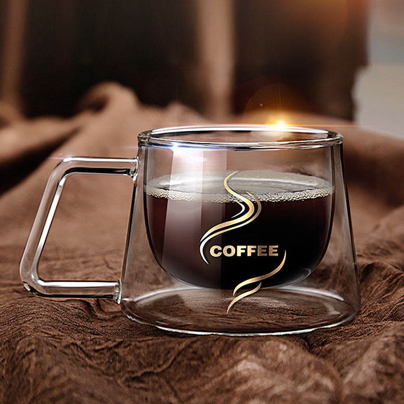 Luxury Double Wall Layer 200ml Glass Coffee