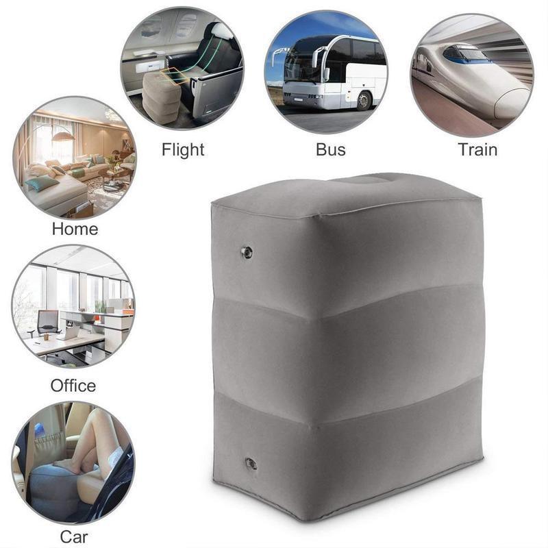 Inflatable Travel Foot Rest Pillow