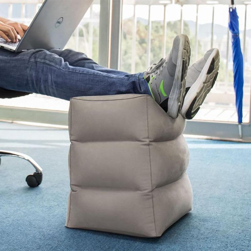 Inflatable Travel Foot Rest Pillow