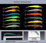 2020 Minnow JIADIAONI 43pcs/lot Fly Fishing Lure Set