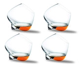 Wide Belly Whiskey Wine Crystal Glasses