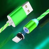 DarkNight™ Magnetic Glow LED Charging Cables - Type C, iPhone, Micro USB