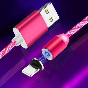 DarkNight™ Magnetic Glow LED Charging Cables - Type C, iPhone, Micro USB