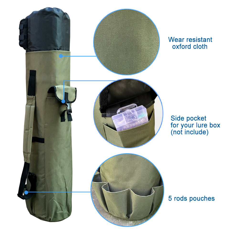 Fishing Bag Portable Multifunction Rod Bag Case
