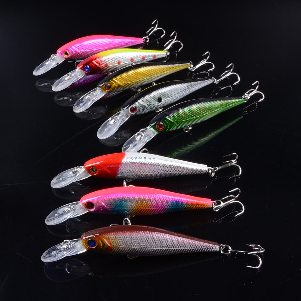 Hot Sale 10cm 9g Hard Minnow Fishing Lure Topwater Floating