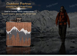 Hot selling 6oz wooden wrapped 304# stainless steel hip flask Alcohol Bottle