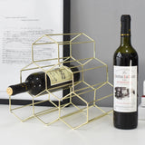 Geometric Wine Display