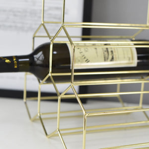 Geometric Wine Display