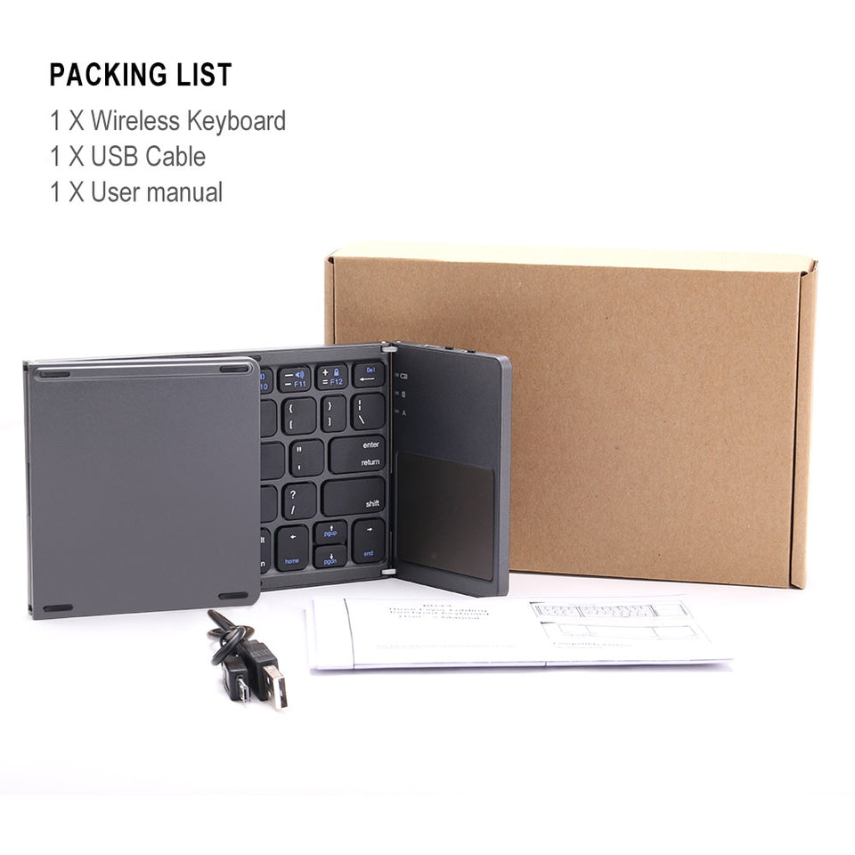 Portable Folding Bluetooth Mini Keyboard Wireless