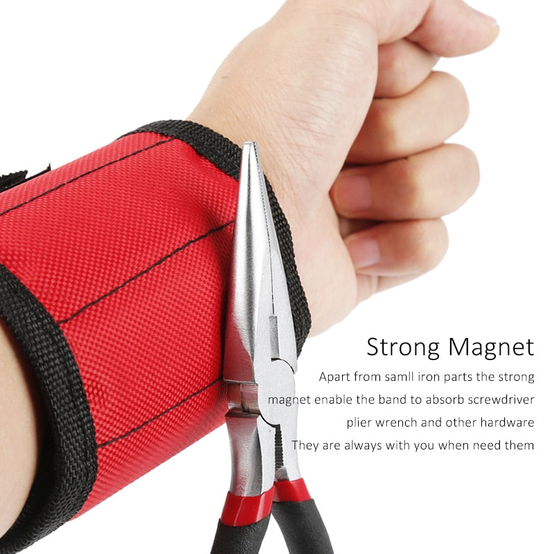 Magnetic Wristband Hand Wraps Tool Bag