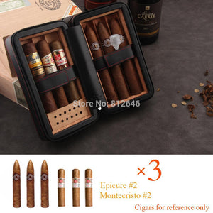 Travel Cigar Box Leather Case