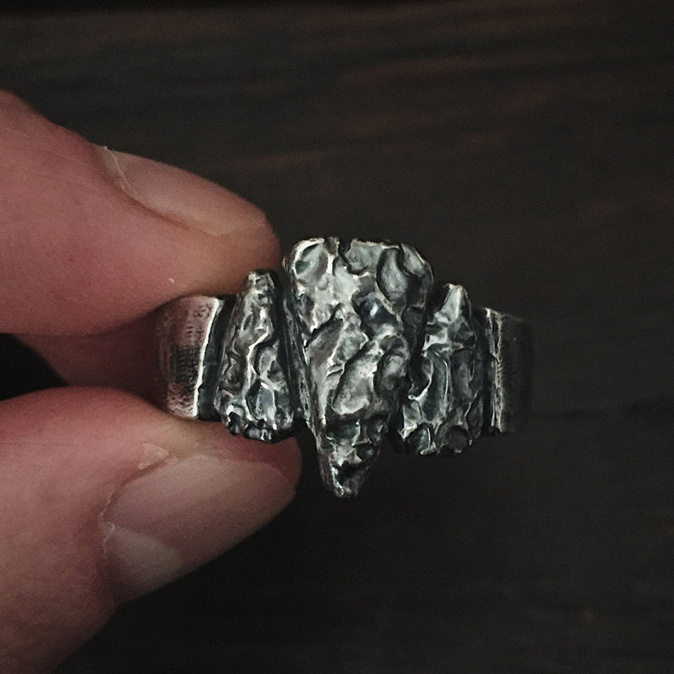 Men's Viking Ring  Steel Biker Rings