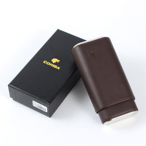 COHIBA Leather Cedar Cigar Case