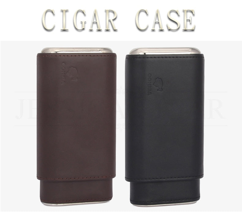 COHIBA Leather Cedar Cigar Case