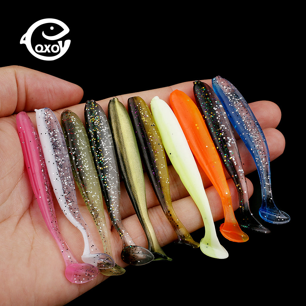 10pcs Soft Lures Silicone Bait 7cm 2g