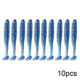 10pcs Soft Lures Silicone Bait 7cm 2g