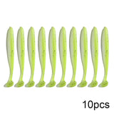 10pcs Soft Lures Silicone Bait 7cm 2g