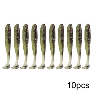 10pcs Soft Lures Silicone Bait 7cm 2g