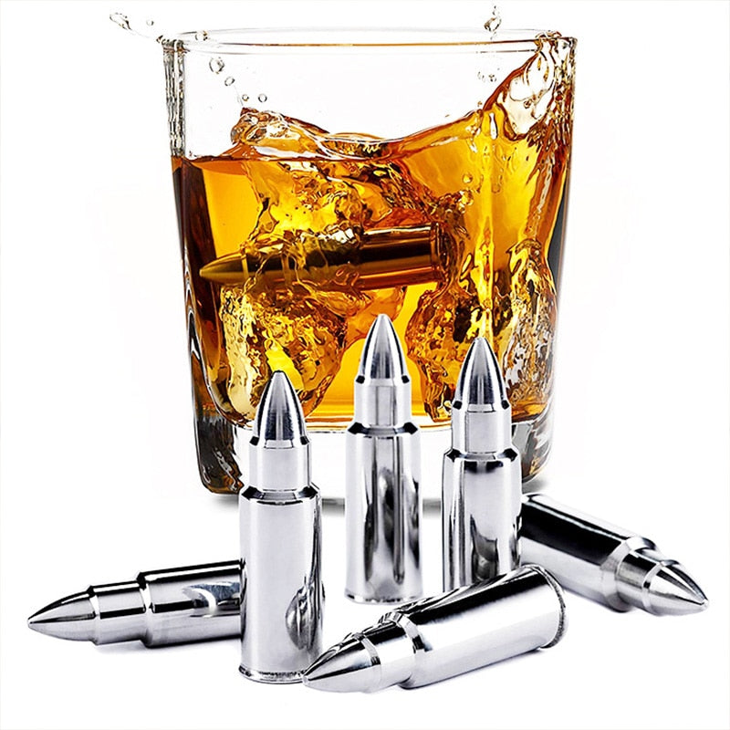 Stainless steel Bullet ice cubes