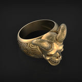 Classic Retro Satan Devil Skull Ring