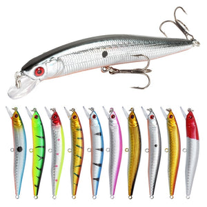 Fishing Lure 3D Eyes Floating Minnow  Laser Wobblers