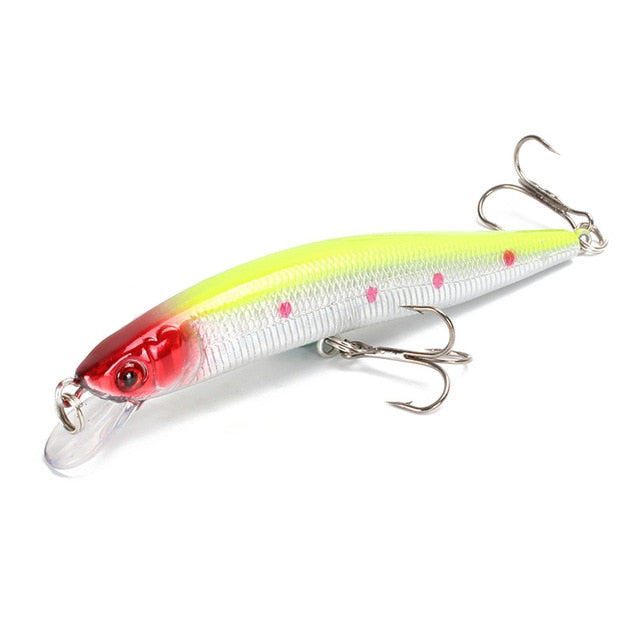 Fishing Lure 3D Eyes Floating Minnow  Laser Wobblers