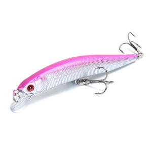 Fishing Lure 3D Eyes Floating Minnow  Laser Wobblers