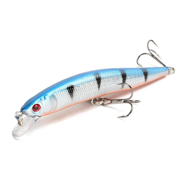 Fishing Lure 3D Eyes Floating Minnow  Laser Wobblers