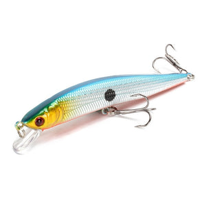 Fishing Lure 3D Eyes Floating Minnow  Laser Wobblers